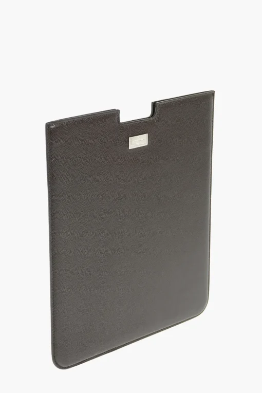 New Porta tablet in pelle con Logo Uomo Accessori Hi-Tech