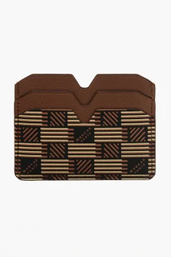 New Portacarte in Pelle CLASSIQUE con Motivo Geometrico Donna Portafogli