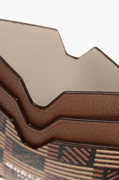 New Portacarte in Pelle CLASSIQUE con Motivo Geometrico Donna Portafogli
