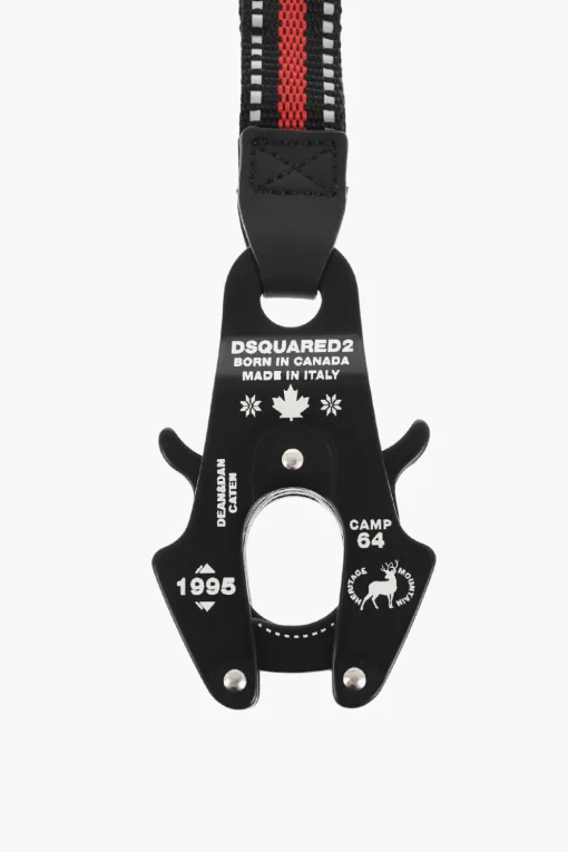 Fashion Portachiavi da Collo in Nylon con Moschettone Tecnico Uomo Portachiavi