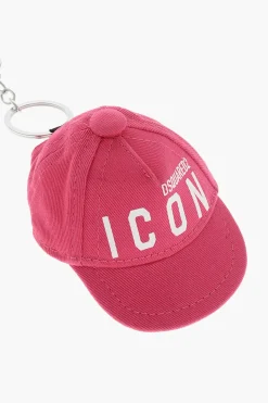 Portachiavi ICON Con Pendente Cappello in Twill di Cotone>Dsquared2 Sale