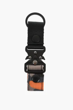 Portachiavi in Metallo e Nylon con Dettaglio Camouflage>Dsquared2 Outlet