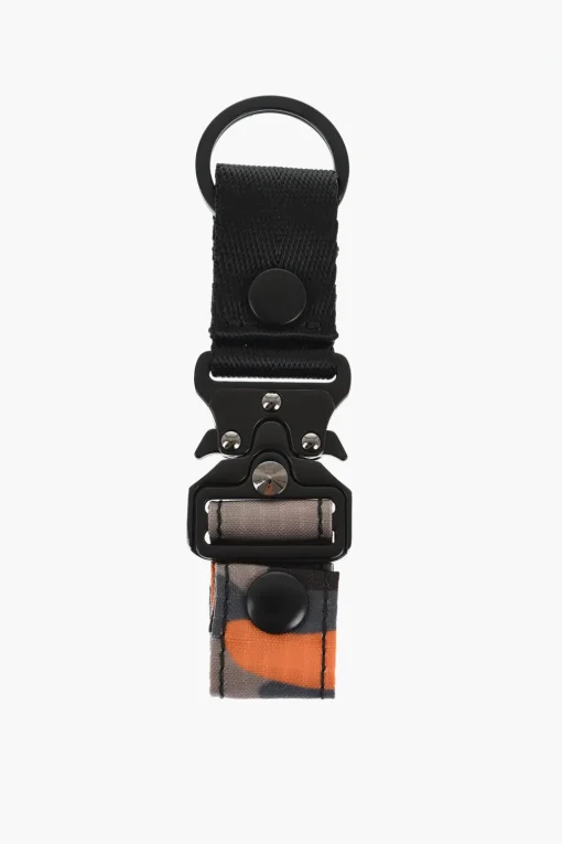 Portachiavi in Metallo e Nylon con Dettaglio Camouflage>Dsquared2 Outlet