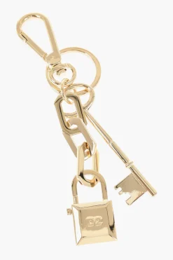 Portachiavi in Metallo Effetto Dorato>Dsquared2 Hot