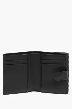 Hot Portafogli Bifold in Pelle Intrecciata Donna Portafogli