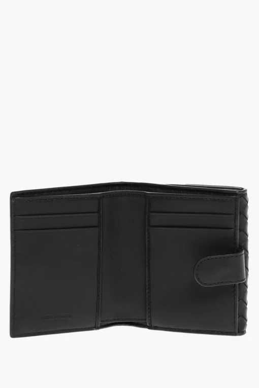 Hot Portafogli Bifold in Pelle Intrecciata Donna Portafogli