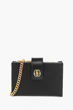 Clearance Portafogli EMBLEM ACCORDION in Pelle con Catena Donna Portafogli