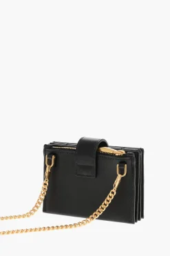 Clearance Portafogli EMBLEM ACCORDION in Pelle con Catena Donna Portafogli