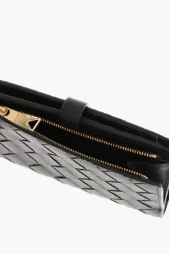 Discount Portafogli in Pelle Intrecciata con Porta Monete Donna Portafogli