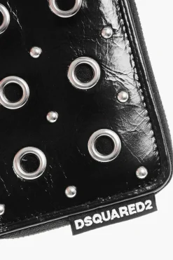 Portafogli in Vernice con Occhielli Decorativi></noscript>Dsquared2 Outlet