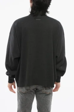 Discount Pullover a Collo Alto in Lana Vergine Uomo Maglieria