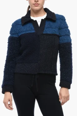 Pullover Crop in Lana con Collo a Polo>Bottega Veneta Outlet