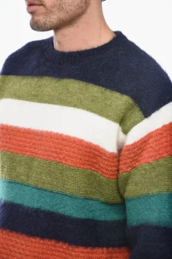 Pullover Fuzzy in Misto Lana con Fantasia a Righe></noscript>Dsquared2 Best