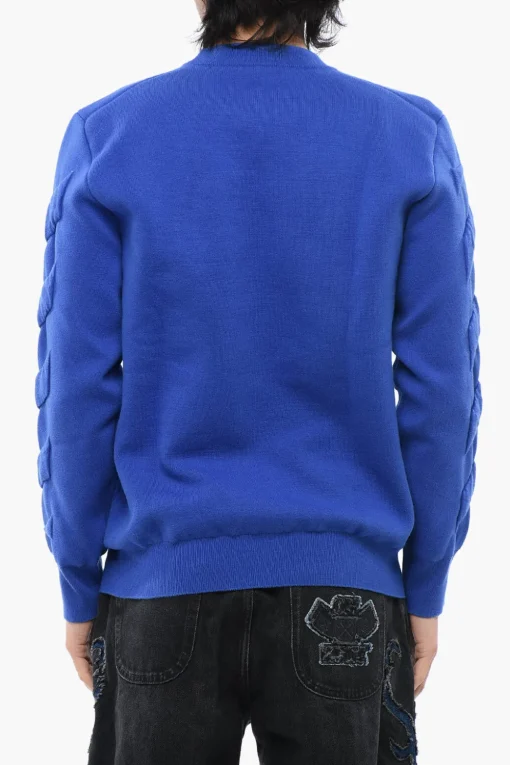 Discount Pullover Girocollo Con Dettagli In Rilievo Uomo Felpe