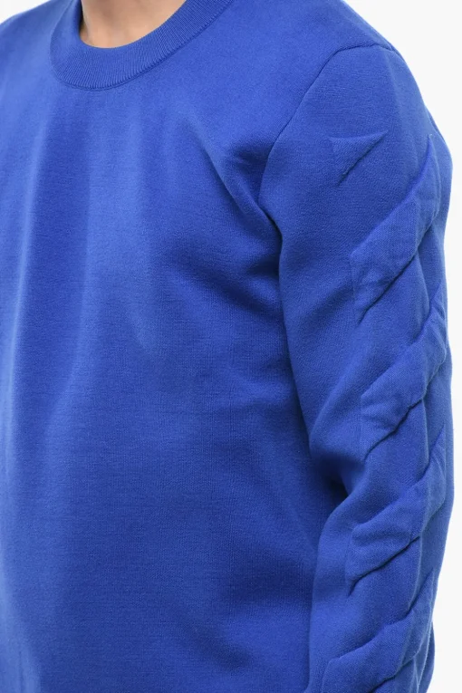 Discount Pullover Girocollo Con Dettagli In Rilievo Uomo Felpe