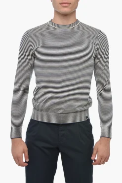 Pullover Girocollo Con Stampa A Righe>Aspesi Hot