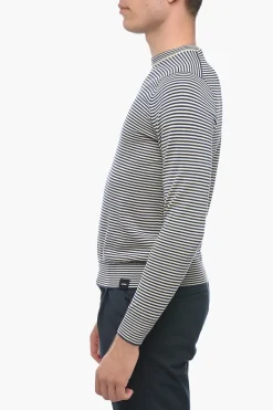 Pullover Girocollo Con Stampa A Righe>Aspesi Hot