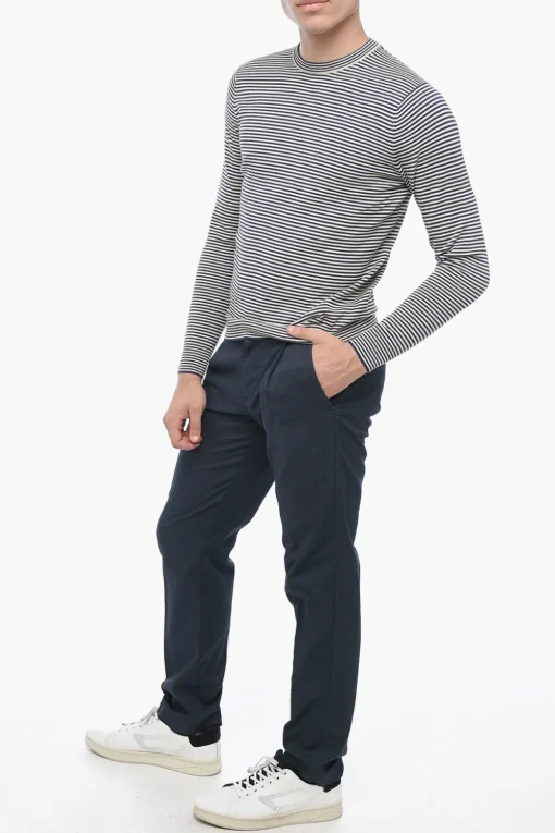 Pullover Girocollo Con Stampa A Righe>Aspesi Hot