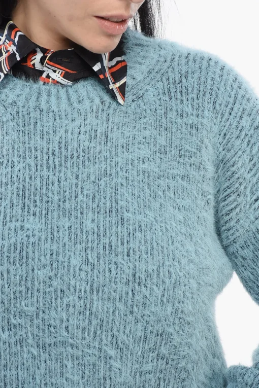Pullover Girocollo in Misto Lana Eyelash>Stella McCartney New