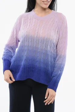 Pullover in Lana Cable Knit con Motivo Degradè>Etro Clearance