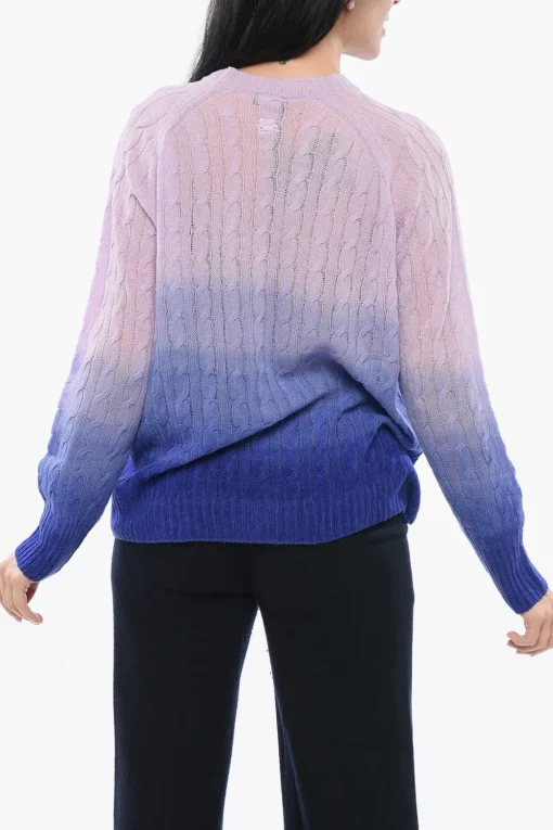 Pullover in Lana Cable Knit con Motivo Degradè>Etro Clearance