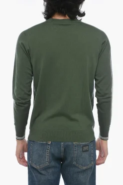 New Pullover In Lana Con Collo A V Uomo Maglieria