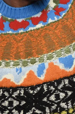 Pullover in Misto Lana GLOBETROTTER con Motivo Fairisle></noscript>Dsquared2 Fashion