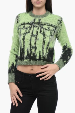 Sale Pullover M-SYMI a Intarsio con Effetto Trompe L'Oeil Donna Maglieria