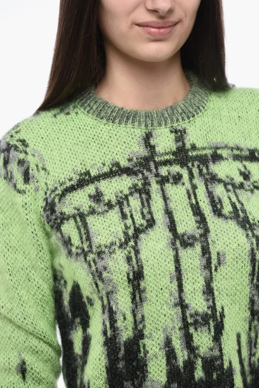 Sale Pullover M-SYMI a Intarsio con Effetto Trompe L'Oeil Donna Maglieria
