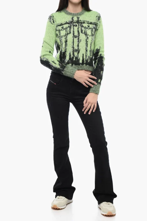 Sale Pullover M-SYMI a Intarsio con Effetto Trompe L'Oeil Donna Maglieria