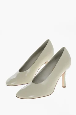 Pumps in Pelle Spazzolata con Tacco Rivestito 9cm>Burberry Sale