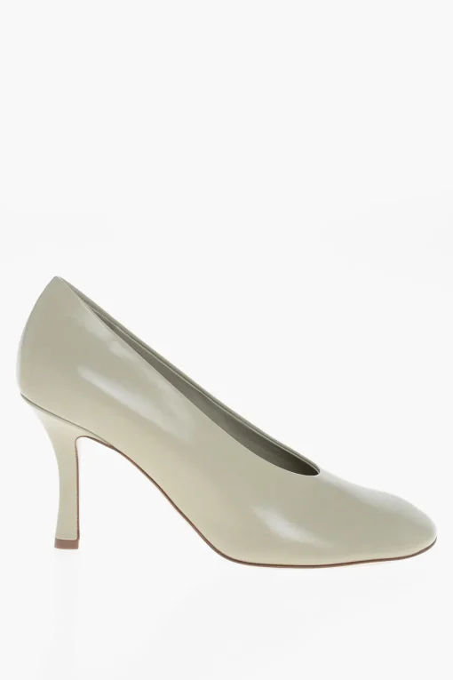 Pumps in Pelle Spazzolata con Tacco Rivestito 9cm>Burberry Sale