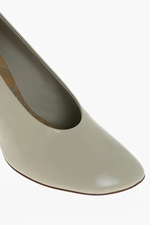 Pumps in Pelle Spazzolata con Tacco Rivestito 9cm>Burberry Sale