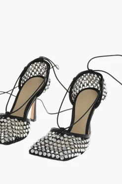 Pumps in Rete WEB SPARKLE con Cristalli 10cm>Bottega Veneta New