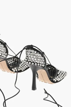 Pumps in Rete WEB SPARKLE con Cristalli 10cm>Bottega Veneta New
