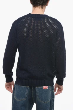 RAW DIAMOND Maglia Girocollo in Cotone Traforato>Ballantyne Discount