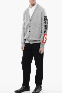 RED TAG Cardigan K-SARRI in Lana con Scollo a V></noscript>Diesel Outlet
