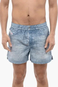 Outlet RED TAG Costume Boxer BMBX-KEN-37 con Stampa Effetto Denim Uomo Costumi Da Bagno