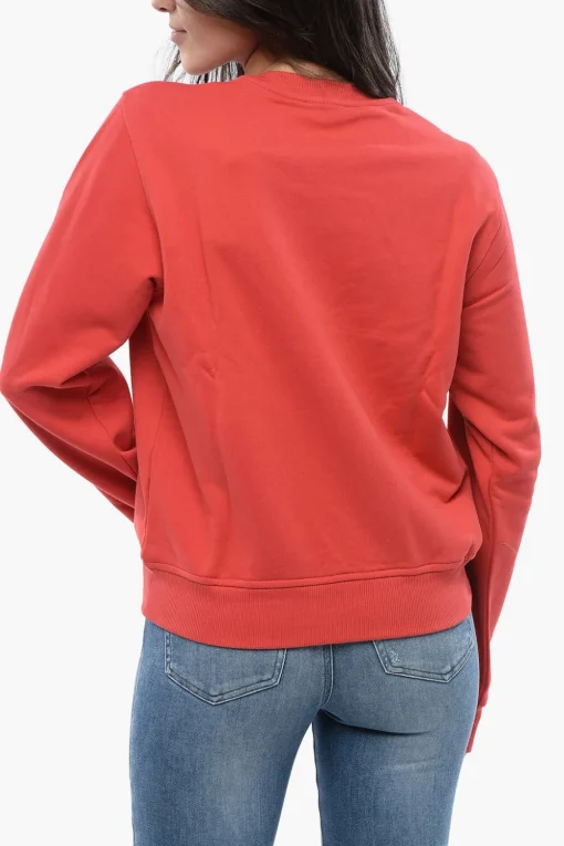 RED TAG Felpa Girocollo F-REGGY-DIV con Logo Ricamato>Diesel New
