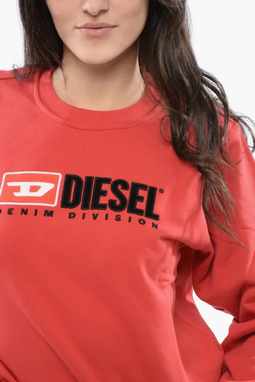 RED TAG Felpa Girocollo F-REGGY-DIV con Logo Ricamato>Diesel New