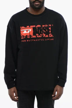 New RED TAG Felpa Girocollo S-BAXT-N1 in Cotone Garzato Uomo Felpe