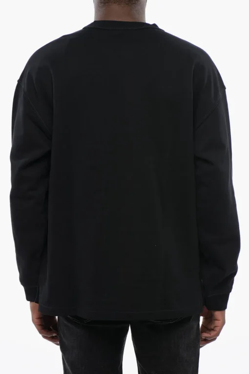 New RED TAG Felpa Girocollo S-BAXT-N1 in Cotone Garzato Uomo Felpe