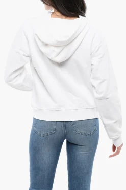 Hot RED TAG Felpa Hoodie F-REGGY-DIV con Logo Ricamato Donna Felpe