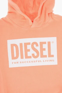 RED TAG Felpa Hoodie SGEO-FF Fluo in Cotone Garzato>Diesel Kids Hot