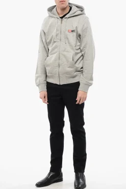 RED TAG Felpa Hoodie S-GINN-HOOD-ZIP-L1 con Chiusura Zip></noscript>Diesel Best