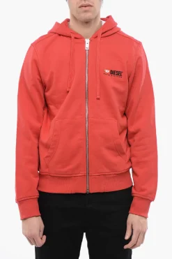 Fashion RED TAG Felpa Hoodie S-GINN-HOOD-ZIP-L1 con Chiusura Zip Uomo Felpe