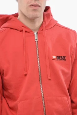 Fashion RED TAG Felpa Hoodie S-GINN-HOOD-ZIP-L1 con Chiusura Zip Uomo Felpe