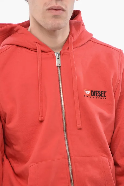 Fashion RED TAG Felpa Hoodie S-GINN-HOOD-ZIP-L1 con Chiusura Zip Uomo Felpe