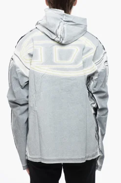 RED TAG Felpa Hoodie T-OX-HOOD-LS in Cotone Leggero Spalmato>Diesel Clearance