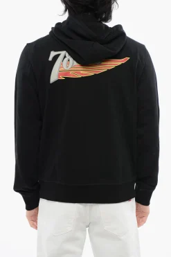 Sale RED TAG Felpa S-GINN-HOOD-ZIP-K12 in Misto Cotone con Stampa a Contrasto Uomo Felpe